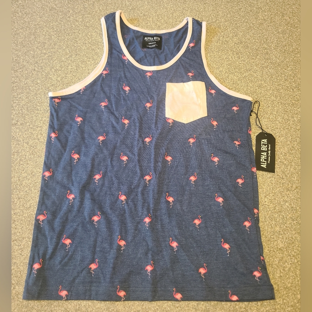 Nwt mens flamingo tank size small